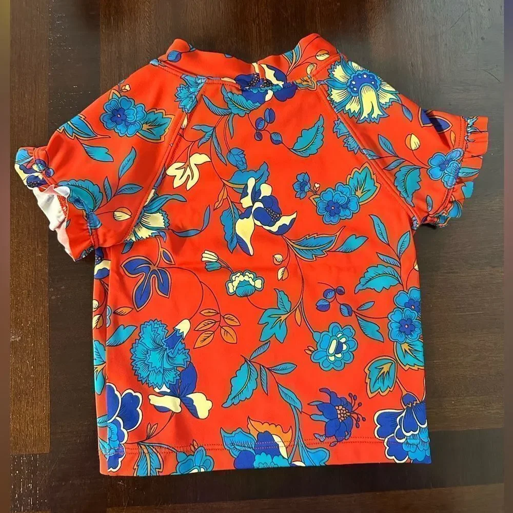 Janie and Jack Girls Rash Guard Top - 18-24M